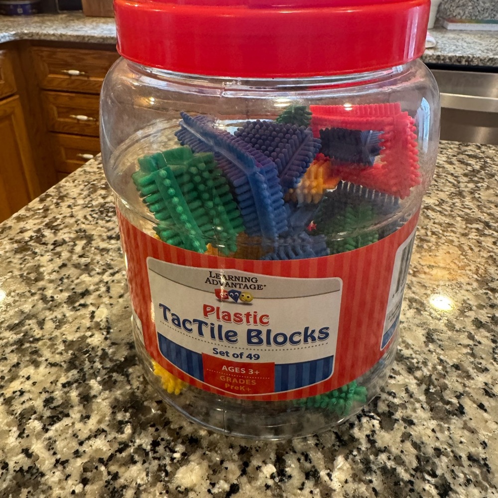 Learning Advantage Plastic Tactile Blocks